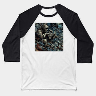 Camouflage Chaos Military 2 Baseball T-Shirt